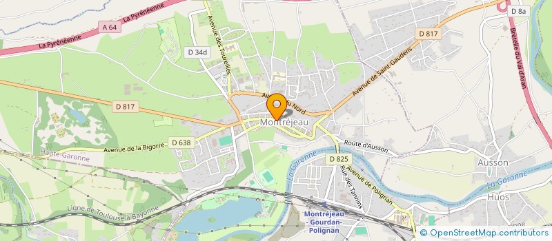 localisation de l'entreprise SCI AUTEFAGE  MONTREJEAU