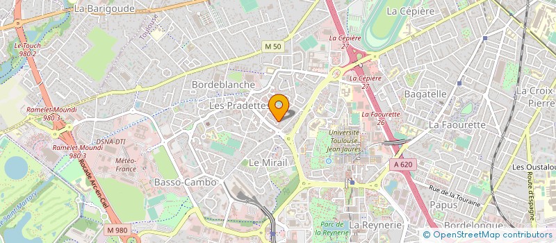 localisation de l'entreprise SCI AUTERIVE AURIOL  TOULOUSE