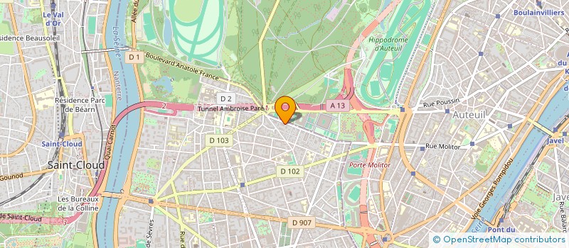 localisation de l'entreprise SCI AUTEUIL 2003 à BOULOGNE-BILLANCOURT