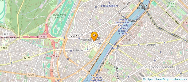 localisation de l'entreprise SCI AUTEUIL  PARIS