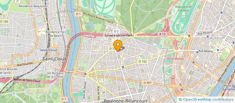 localisation de l'entreprise SCI AUTEUIL MURAT à BOULOGNE-BILLANCOURT