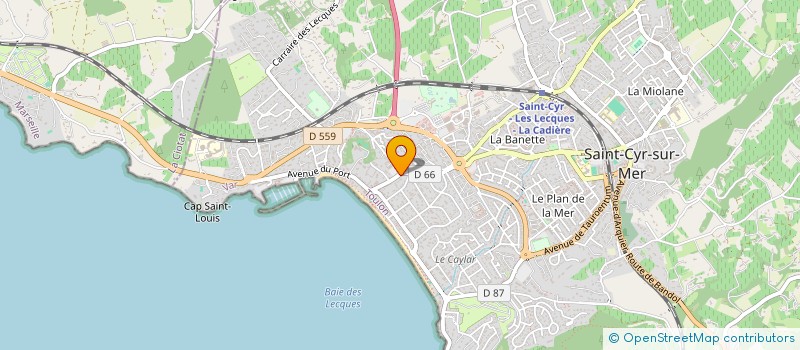 localisation de l'entreprise SCI AUTO ECOLE DRIVE LAND à SAINT-CYR-SUR-MER