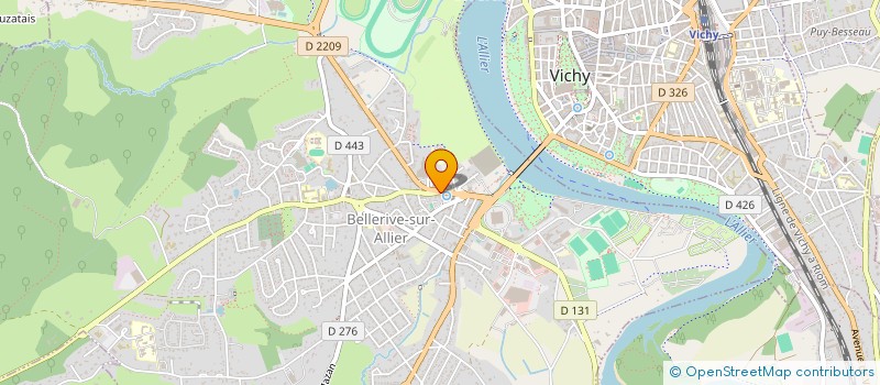 localisation de l'entreprise SCI AUTO SERVICE  BELLERIVE-SUR-ALLIER