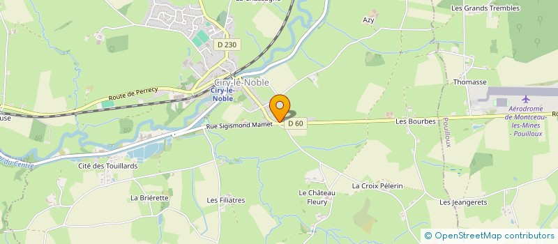 localisation de l'entreprise SCI AUTOGNOME  CIRY-LE-NOBLE