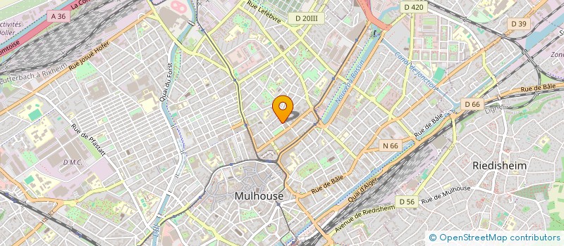 localisation de l'entreprise SCI AUTOLAB  MULHOUSE