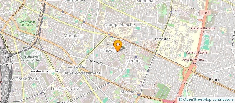 localisation de l'entreprise SCI AUTOPANPHONE  LYON