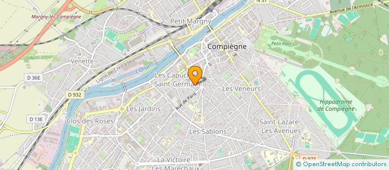 localisation de l'entreprise SCI AUTOUR D'ELLES  COMPIEGNE