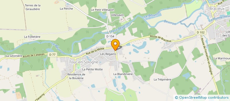 localisation de l'entreprise SCI AUTRET  TOUR-EN-SOLOGNE