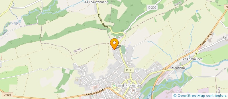 localisation de l'entreprise SCI AUTUMN LEAVES  SAINT-FLORENTIN