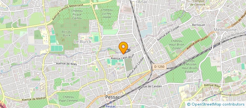 localisation de l'entreprise SCI AUVERBREIZH  PESSAC