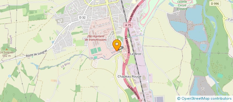 localisation de l'entreprise SCI AUVERCYCLE IMMO  ISSOIRE