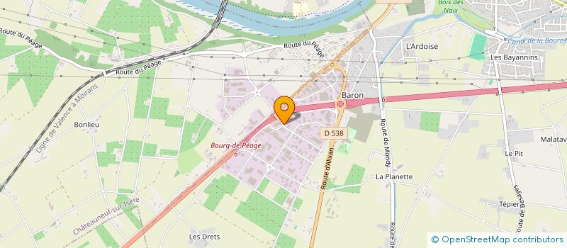 localisation de l'entreprise SCI AUVERGNATE  BOURG-DE-PEAGE