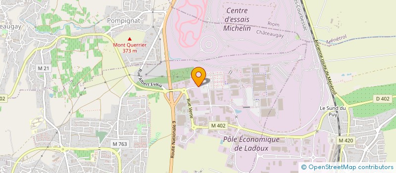 localisation de l'entreprise SCI AUVERGNE LOGISTIQUE  CEBAZAT