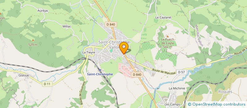 localisation de l'entreprise SCI AUVERGNE ROUERGUE LOCATION  LAISSAC-SEVERAC L'EGLISE