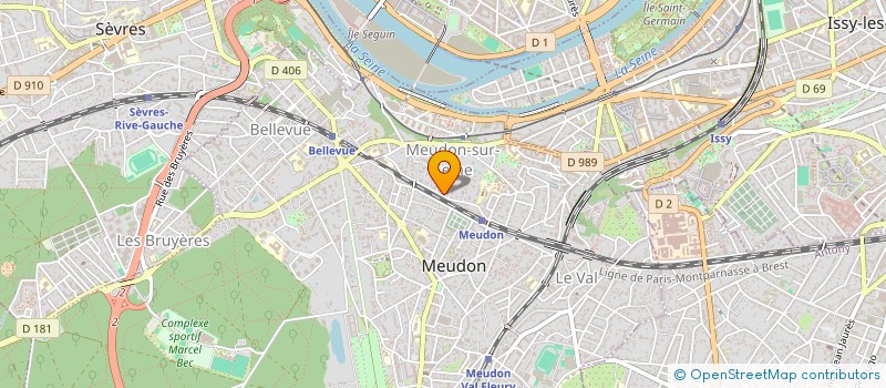 localisation de l'entreprise SCI AUVIER  MEUDON