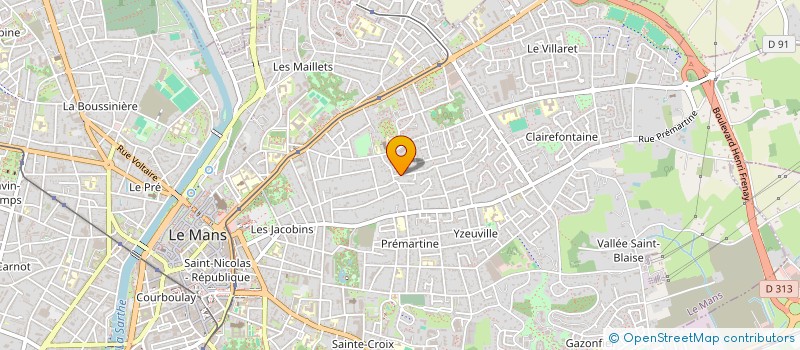 localisation de l'entreprise SCI AUVOURS  LE MANS