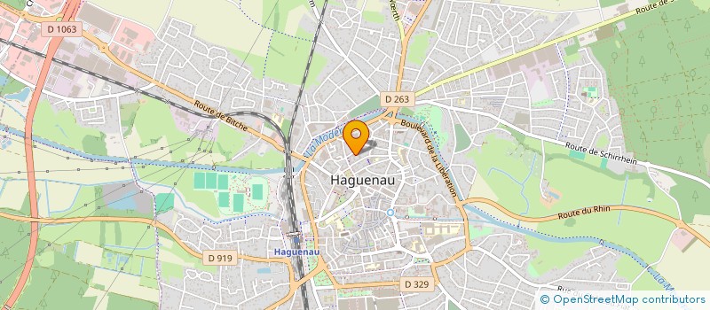 localisation de l'entreprise SCI AUX 2 CLEFS  HAGUENAU