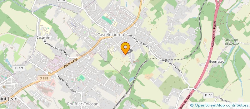 localisation de l'entreprise SCI AUX 2 M  CASTELMAUROU