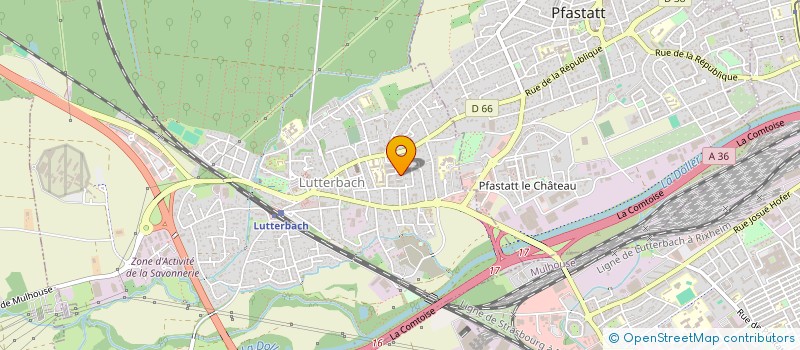 localisation de l'entreprise SCI AUX 2 SOLEILS  LUTTERBACH