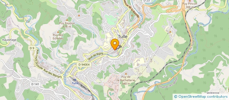 localisation de l'entreprise SCI AUX  TULLE