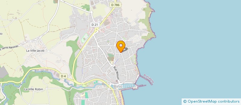 localisation de l'entreprise SCI AUX AGAPANTHES  BINIC-ETABLES-SUR-MER