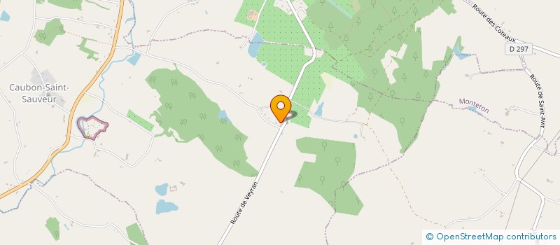 localisation de l'entreprise SCI AUX ARNAUX  CAUBON-SAINT-SAUVEUR