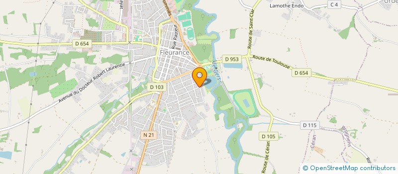 localisation de l'entreprise SCI AUX BANTINES ST LARY  FLEURANCE