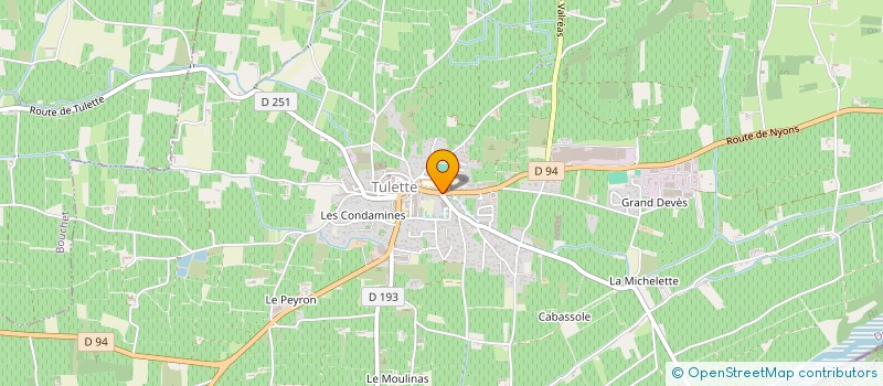 localisation de l'entreprise SCI AUX BONS SOINS DU PATIO  TULETTE