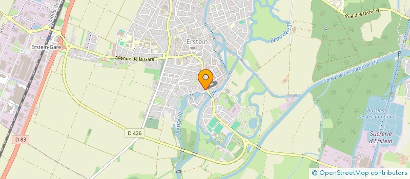 localisation de l'entreprise SCI AUX BORDS DE L ILL  ERSTEIN