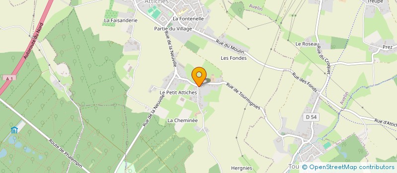 localisation de l'entreprise SCI AUX CENT CLES  ATTICHES