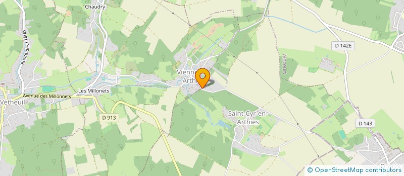 localisation de l'entreprise SCI AUX CHANTS DES OISEAUX  VETHEUIL