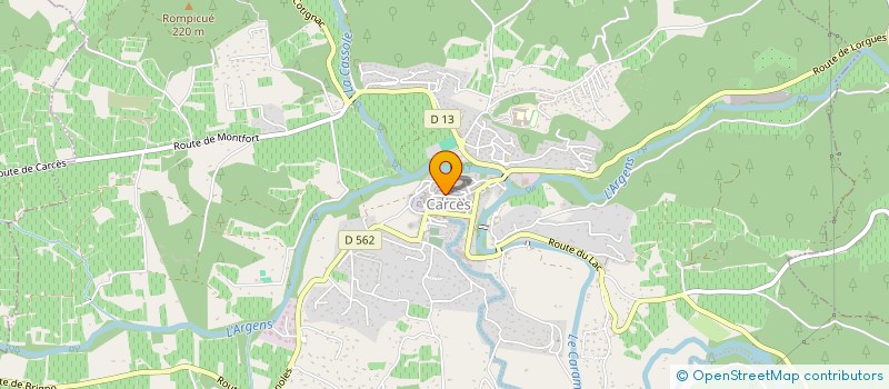 localisation de l'entreprise SCI AUX DELICES  CARCES