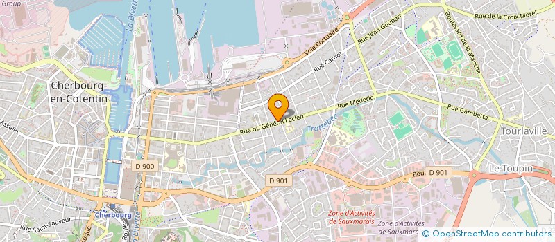 localisation de l'entreprise SCI AUX DELICES DE TOURLAVILLE  CHERBOURG-EN-COTENTIN