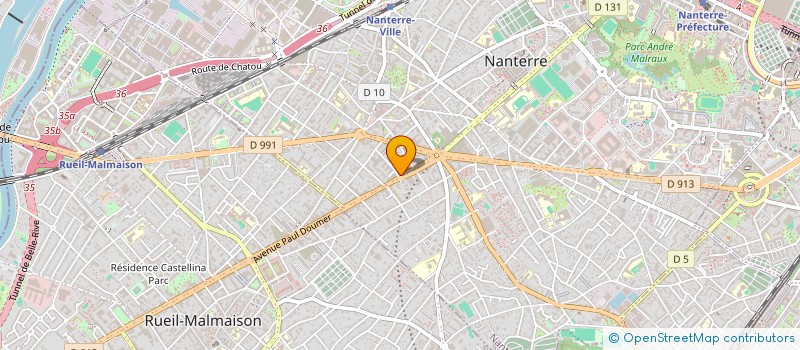 localisation de l'entreprise SCI AUX DEUX CEDRES  NANTERRE