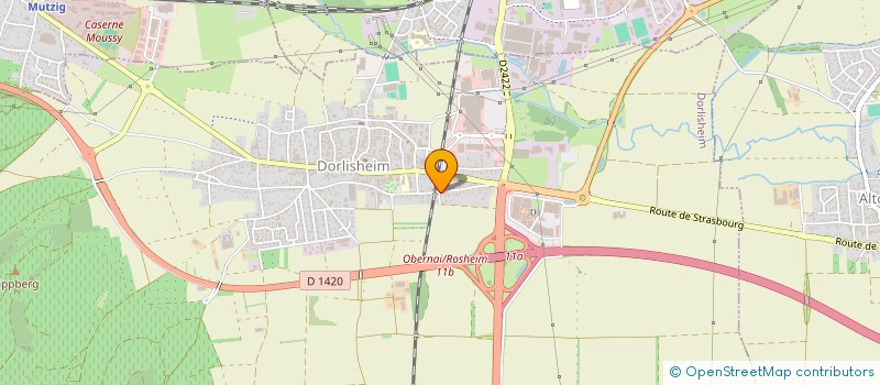 localisation de l'entreprise SCI AUX DEUX CLEFS  DORLISHEIM