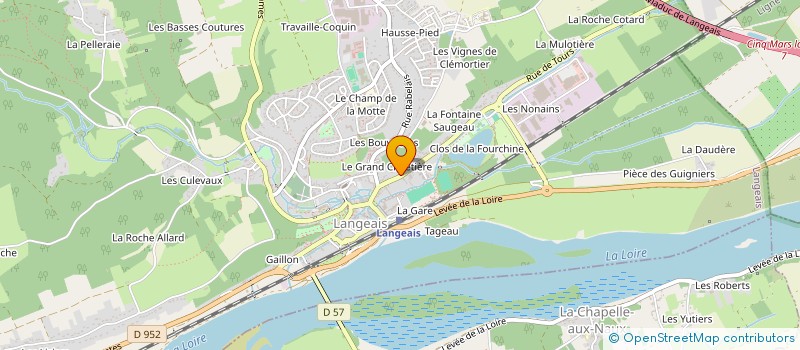 localisation de l'entreprise SCI AUX DEUX COMPERES  LANGEAIS