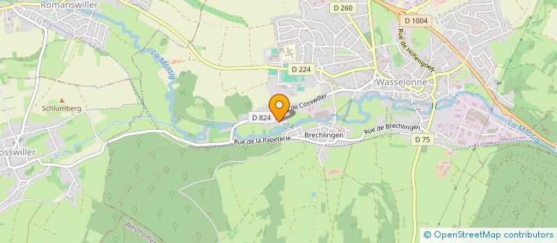 localisation de l'entreprise SCI  AUX DEUX L  WASSELONNE