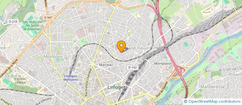 localisation de l'entreprise SCI AUX FELINES à LIMOGES