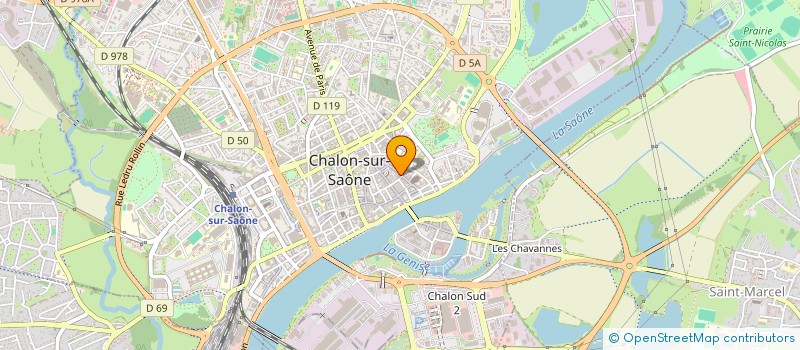 localisation de l'entreprise SCI AUX FEVRES à CHALON-SUR-SAONE