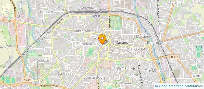 localisation de l'entreprise SCI AUX MOULIES  TARBES