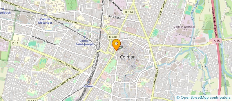 localisation de l'entreprise SCI AUX PECHEURS D'EAU DOUCE  COLMAR