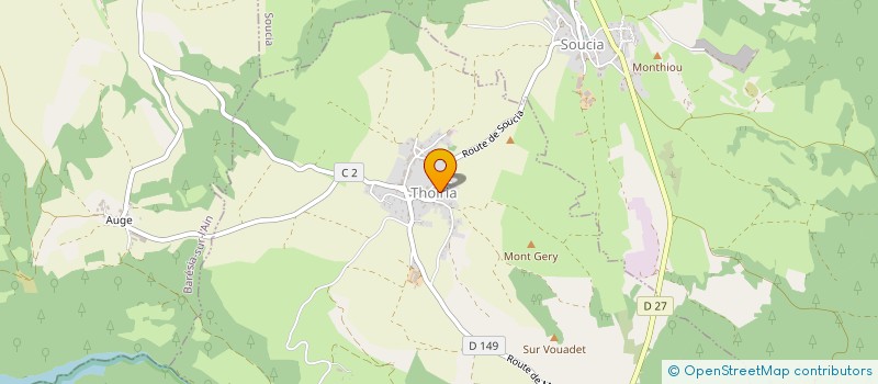 localisation de l'entreprise SCI AUX PETITS PRES  THOIRIA