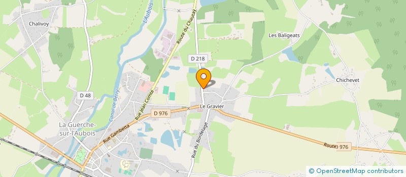 localisation de l'entreprise SCI AUX PORTES DU SOLEIL  LA GUERCHE-SUR-L'AUBOIS