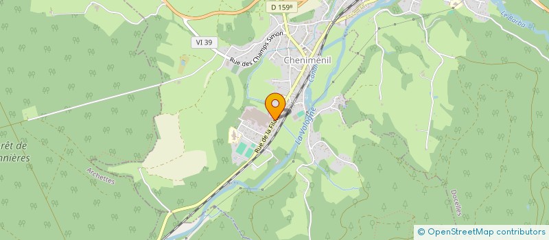 localisation de l'entreprise SCI AUX PRES DE L'EPINE  CHENIMENIL