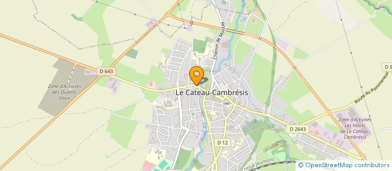 localisation de l'entreprise SCI AUX QUATRE TREFLES  LE CATEAU-CAMBRESIS
