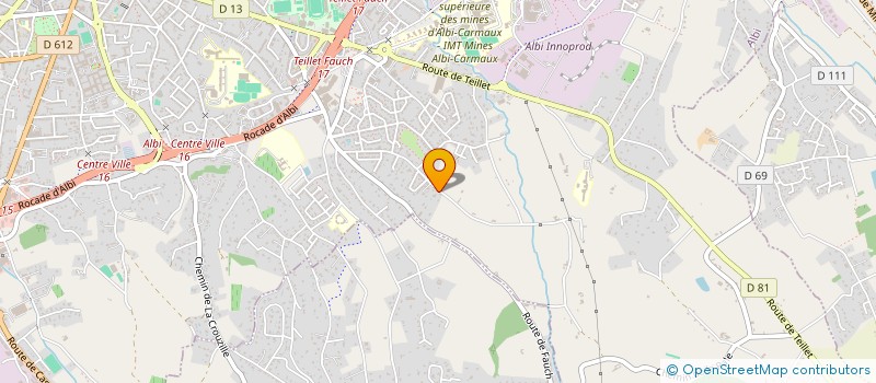 localisation de l'entreprise SCI AUX QUATRE VENTS à ALBI