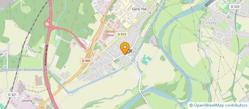 localisation de l'entreprise SCI AUX ROUHAUDES  CHOISEY