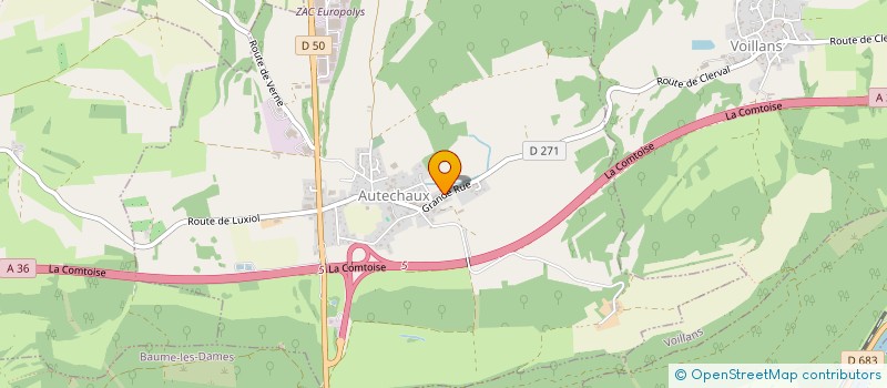 localisation de l'entreprise SCI AUX SOUCHAUX  AUTECHAUX