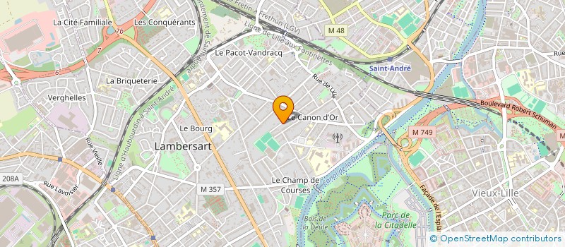 localisation de l'entreprise SCI AUX SOURCE DE SISSY à LAMBERSART