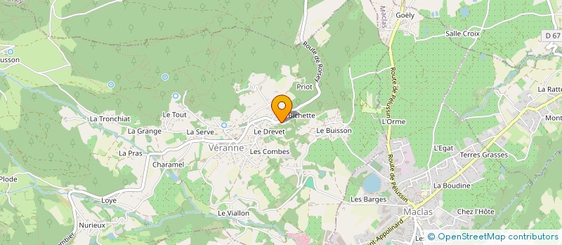 localisation de l'entreprise SCI AUX SOURCES DE LUGUS  VERANNE